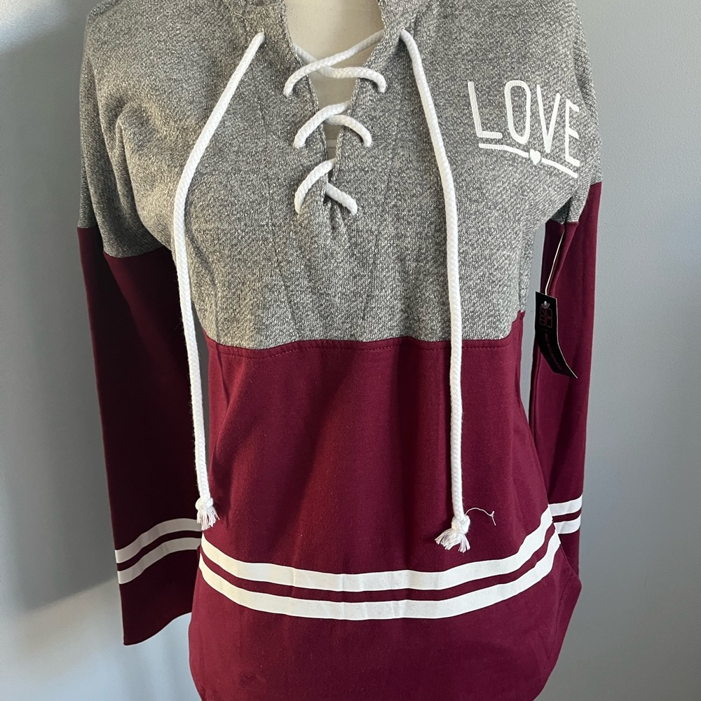 No Boundaries tie up sweatshirt